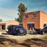 Renault Trucks Master Van and Chassis on a construction site