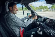 Renault Trucks E-Tech Master driving on highway